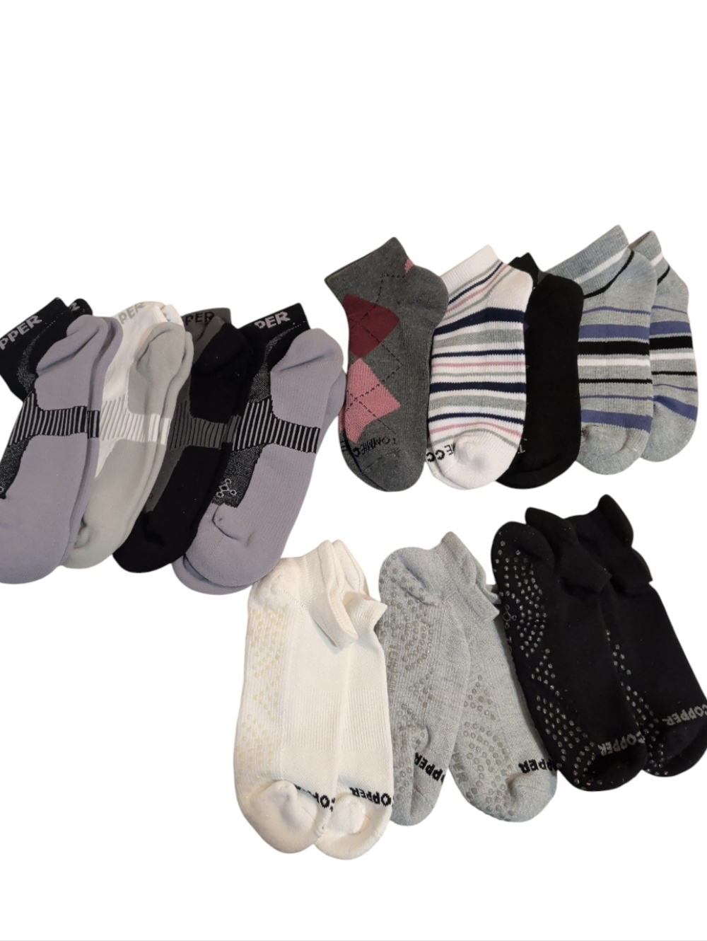 New TOMMIE COPPER compression Ankle Socks 11 Pairs Bundle